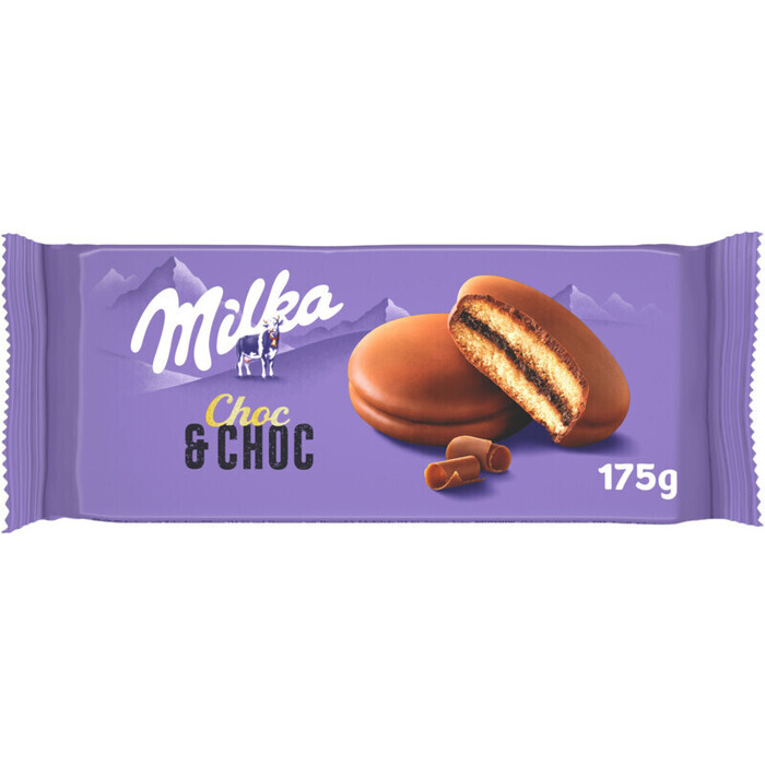 Biscuit choc & choc (wikkel, 175g)