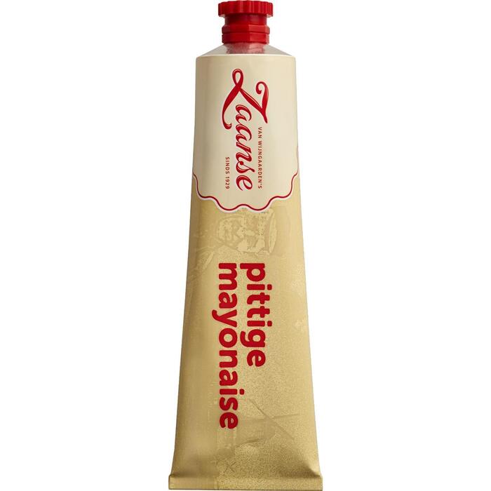 Zaanse pittige mayonaise kruidige mayonaise met pitjes (tube, 170ml)