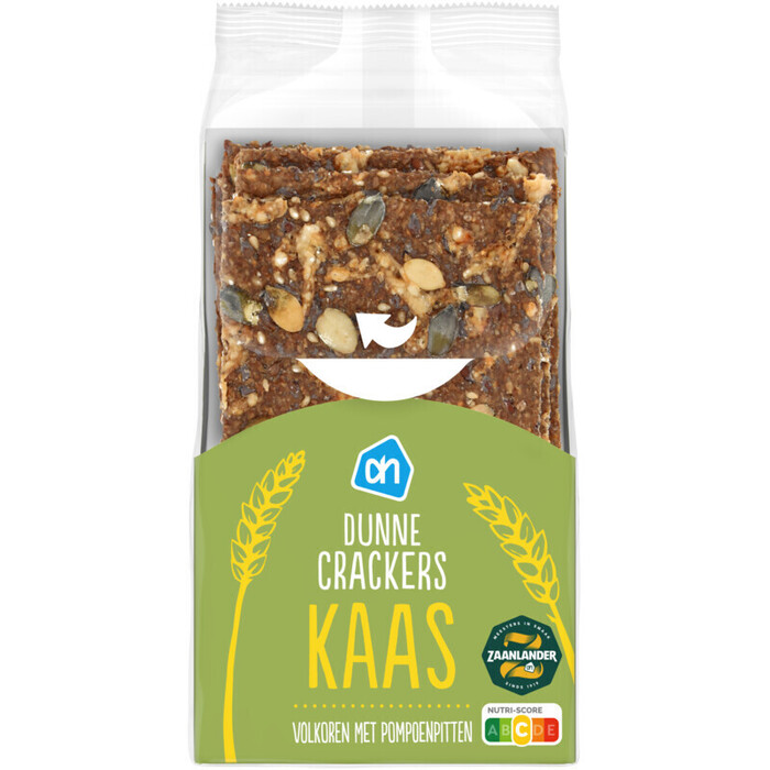 AH Dunne crackers kaas (175g)