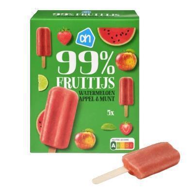 AH 99% fruitijs watermeloen appel munt (250g)
