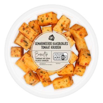 AH Gemarineerde kaasblokjes tomaat kruiden (100g)