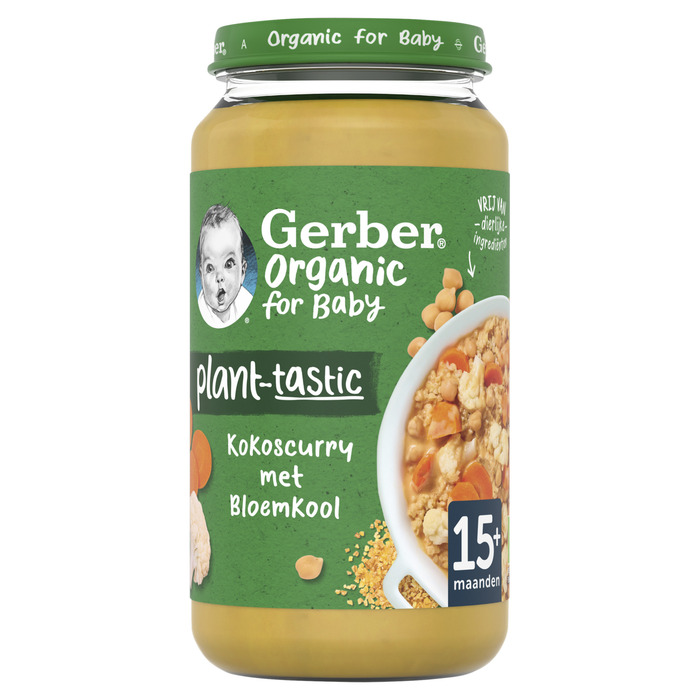 Gerber® Plant-tastic Kokoscurry met Bloemkool 15+ (250g)