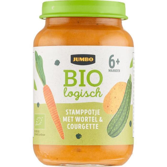 Jumbo Biologisch Stamppotje met Wortel & Courgette 6+ Maanden 190g (190g)