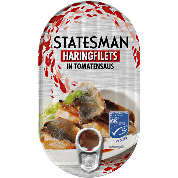 Statesman Haringfilet in tomatensaus (190g)