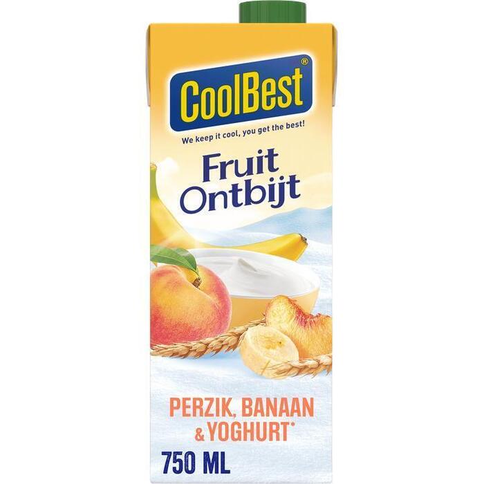 Fruitontbijt yoghurt perzik banaan (0.75L)