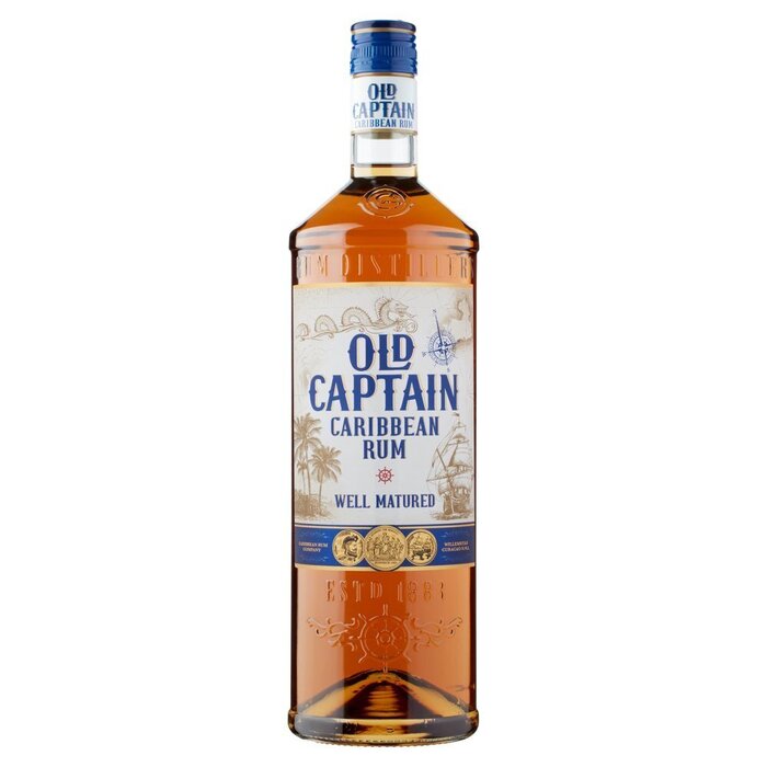 Old Captain Caribbean rum bruin (Fles, 0.7L)