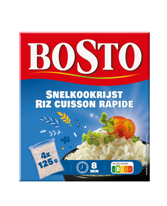 Bosto Snelkookrijst (4 × 125g)