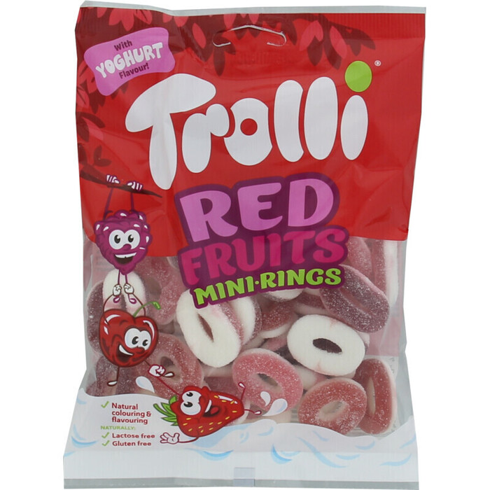 Trolli Red Fruits Mini-Rings Gom 200g (200g)