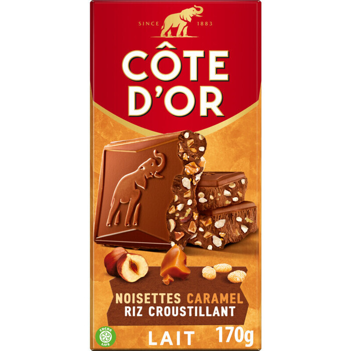 Côte d'Or Reep hazelnoten karamel (170g)