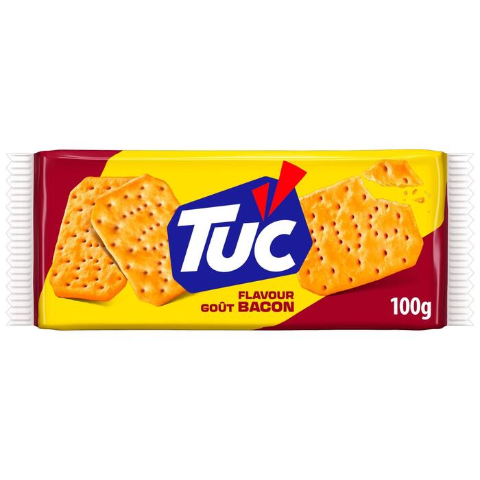 Tuc Crackers Bacon Zoutjes 100 g (Pak, 100g)