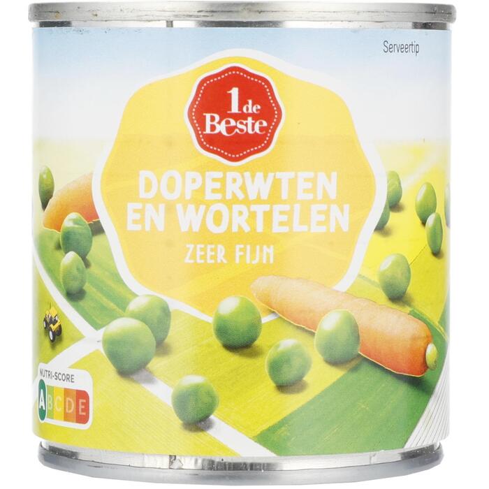 Doperwten en wortelen fijn (340g)