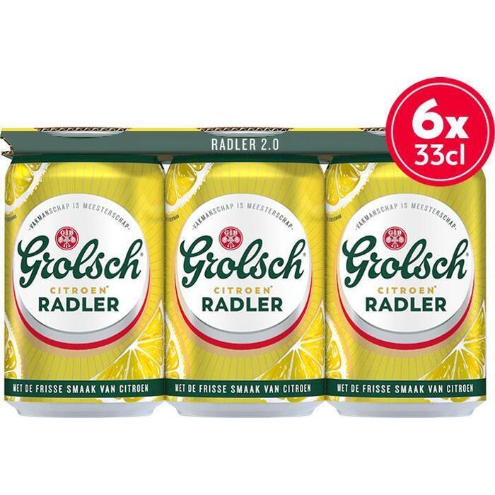 Grolsch Radler Citroen Blik 6 x 330ML (33cl)
