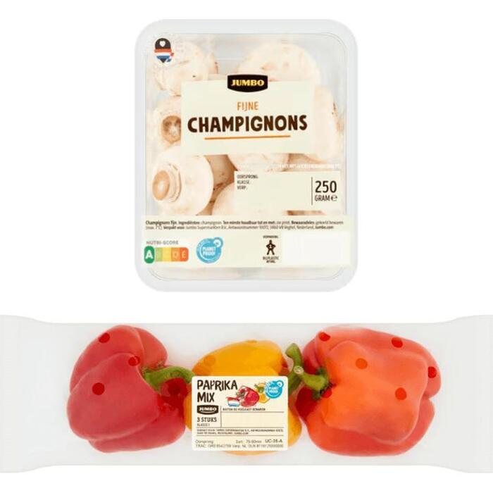 Paprika en Champignons