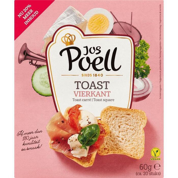 Jos Poell Toast vierkant (60g)