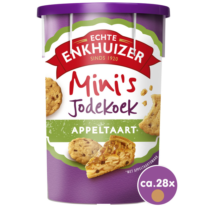 Echte Enkhuizer Mini's jodekoek appeltaart (28 × 6.79g)