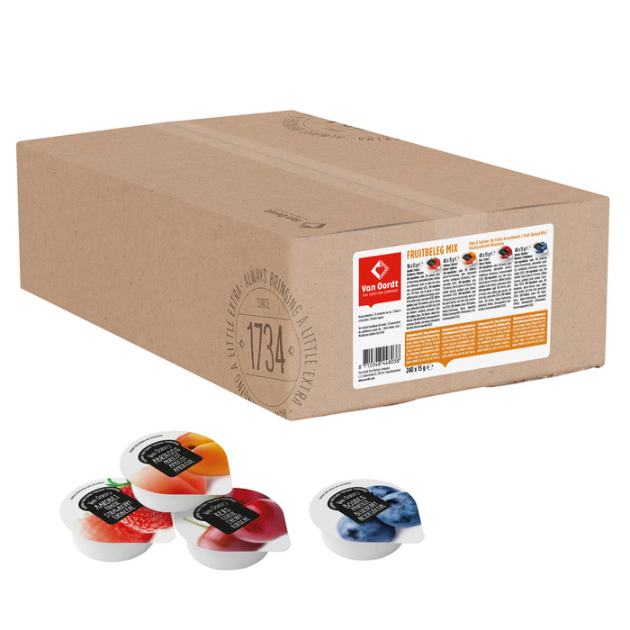 Van Oordt Fruitbelegassortiment 240 x 15 g (240 × 15g)