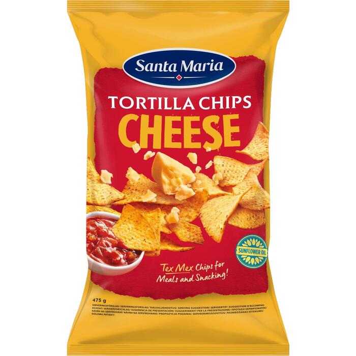 Santa Maria Crispy Corn Tortilla Chips Cheese 475g (Zak, 475g)