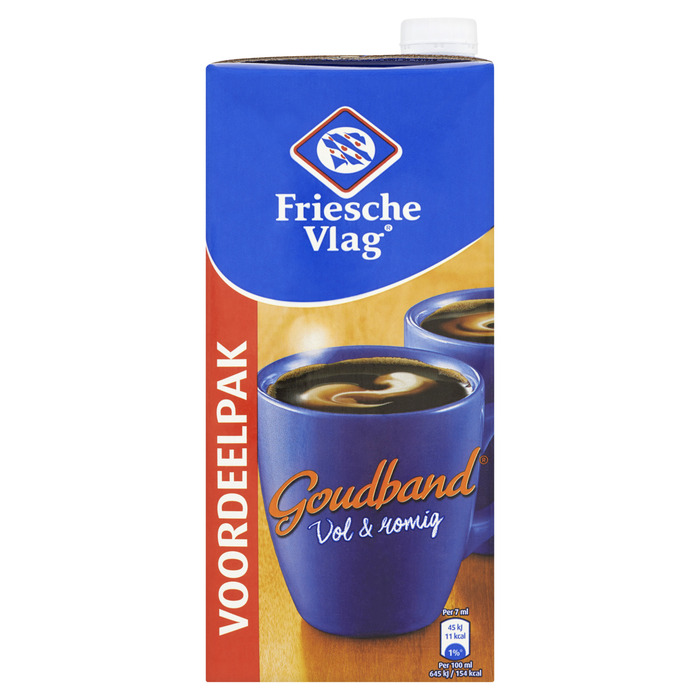 Friesche Vlag Goudband koffiemelk voordeelpak (0.93L)