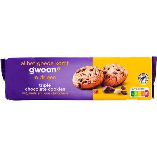 g'woon Triple Chocolate Chip Cookie 180 gram