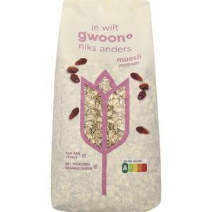 G'woon  muesli rozijnen 1kg (1kg)