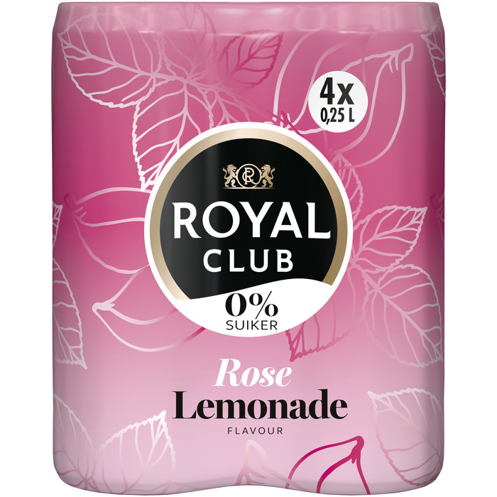 RC Rose Lemonade 0% 4 x 250ML