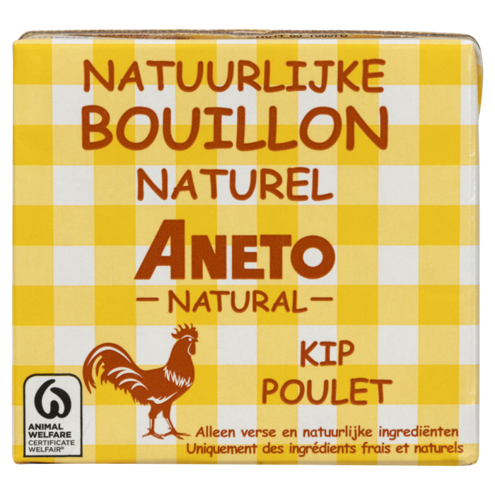 Aneto Natuurlijke bouillon naturel kip (0.5L)