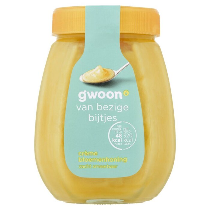 g'woon Bloemenhoning crème (pot, 500g)