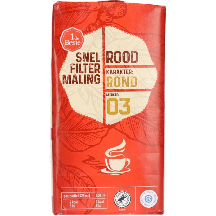 Filterkoffie roodmerk (250g)