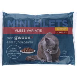 g'woon Pouch flow vlees in saus 4-pack (362g)