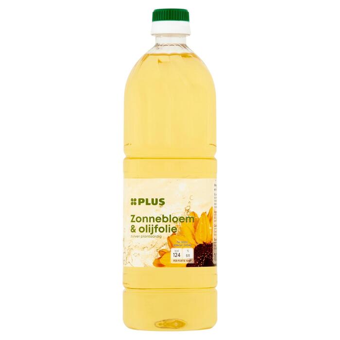 Zon- en olijfolie (Fles, 1L)