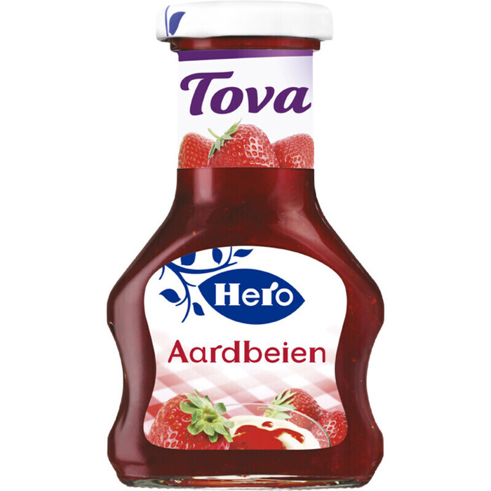 Tova dessertsaus aardbeien (Fles, 125ml)