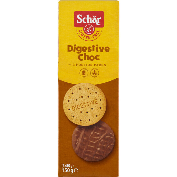 Glutenvrije Digestive chocolate (Doos, 150g)