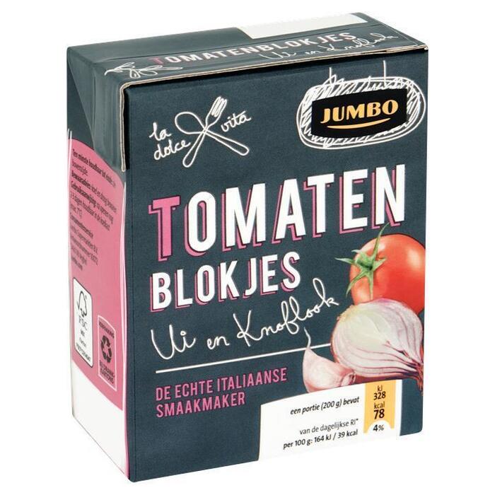 Jumbo Tomatenblokjes Knoflook 400g (400g)