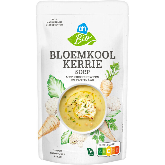 AH Biologisch Bloemkool kerrie soep (0.57L)