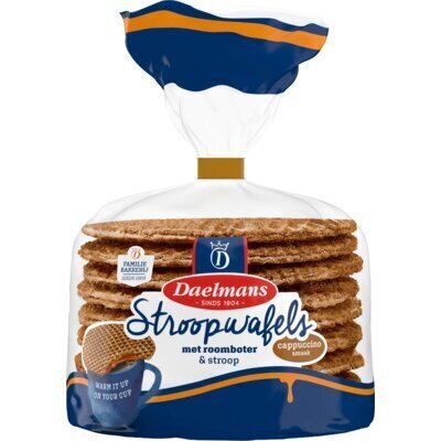 Daelmans Stroopwafels cappuccino smaak (390g)