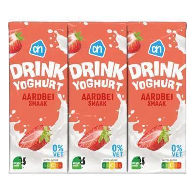 Yoghurtdrink aardbei (pak, 6 × 200ml)