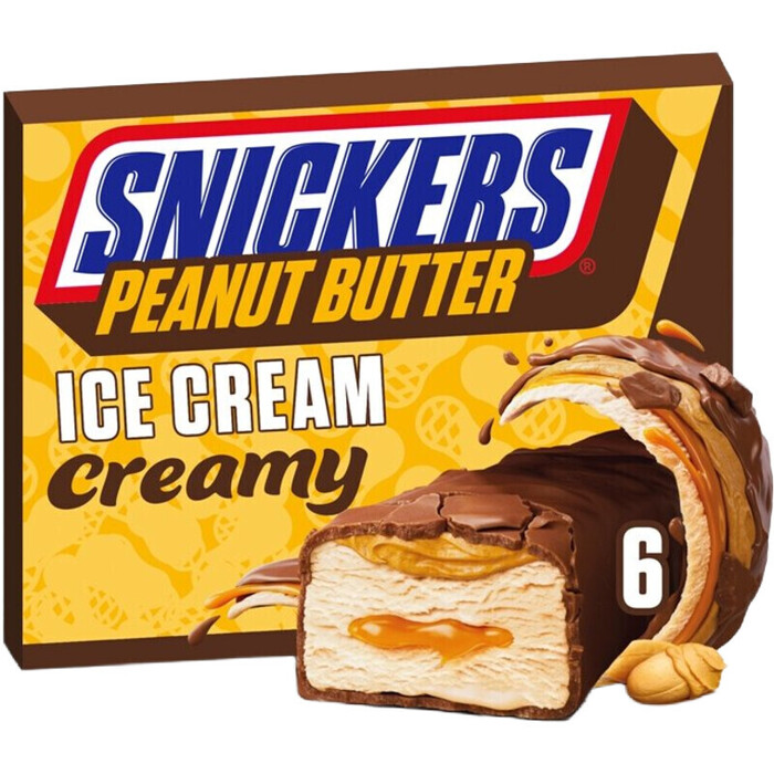 Snickers Creamy Peanut Butter ijs 6 Stuks (6 × 41.5ml)