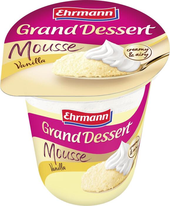 Grand dessert mousse vanille (170g)