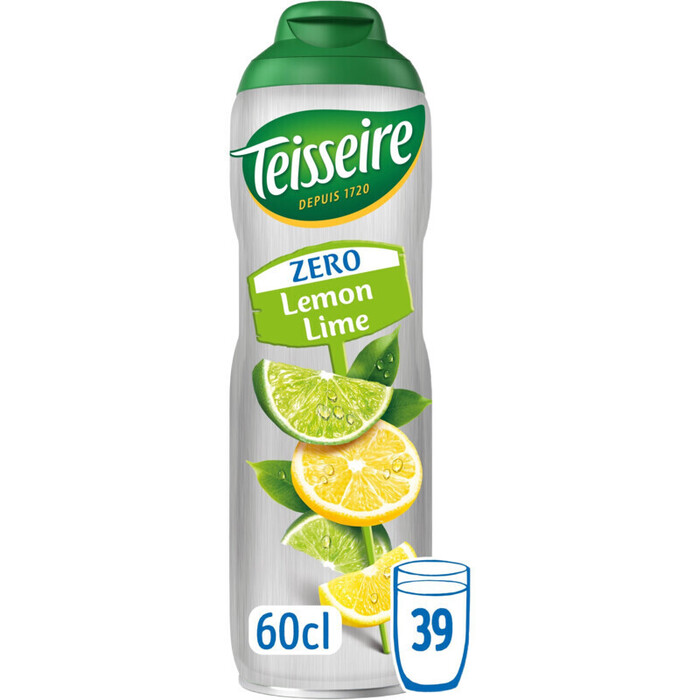 Teisseire Zero Suiker Citroen Limoen Siroop 60 cl (0.6L)