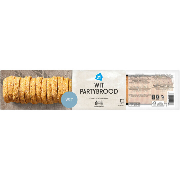 AH Partybrood wit (200g)