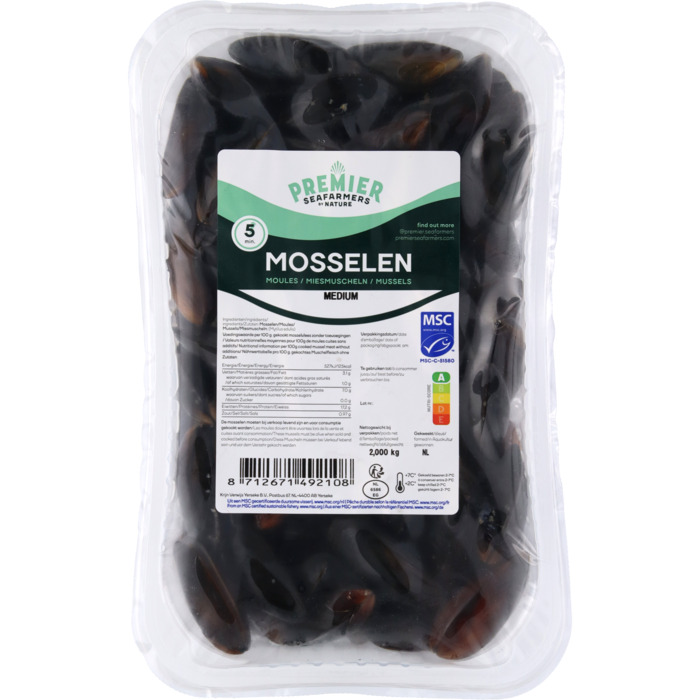Zeeuwse mosselen medium (2kg)