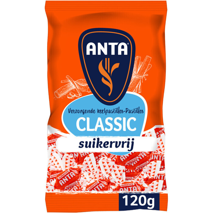 Anta Flu Classic suikervrij (plastic zak, 120g)