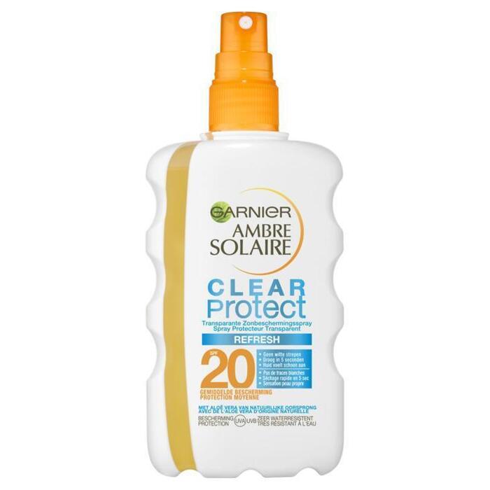 Ambre Solaire Clear protect spray spf 20 (200ml)