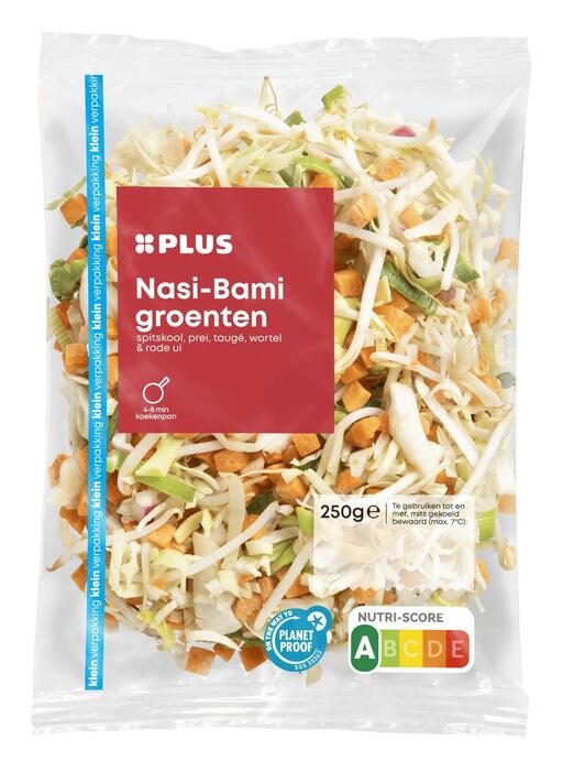 PLUS Nasi-Bami groenten kvp (Zak, 250g)