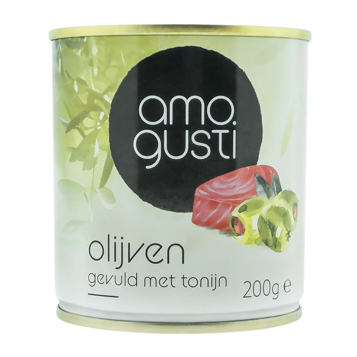 Amogusti Olijven gevuld met tonijn (200g)