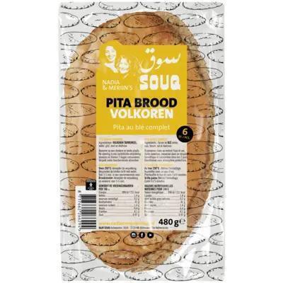 Souq Pita brood volkoren (480g)