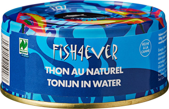 Sustainably-fished Skipjack tuna chunks in brine (blik, 160g)