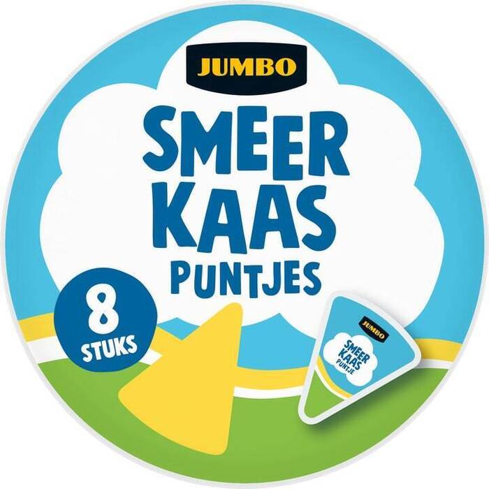 Jumbo Smeerkaas Puntjes 8 Stuks (140g)