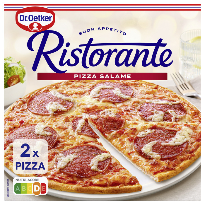 Ristorante Pizza Salame (doos, 2 × 320g)