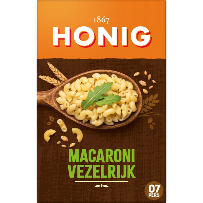 Honig Macaroni Vezelrijk 550g (550g)